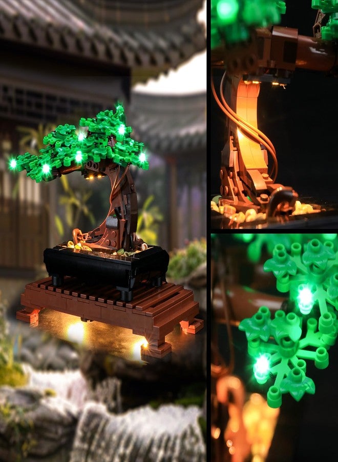 Vaodest مصباح LED من Vaodest لشجرة بونساي ليغو 10281، متوافق مع الموديل 10281 (مصباح LED فقط، وليس مجموعة مكعبات البناء) (أخضر) - Image 4